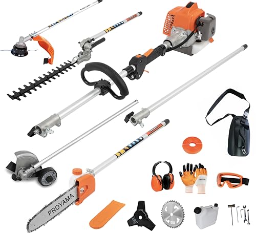 PROYAMA 26cc Gas Powered Hedge Trimmer, Weed Eater Wacker, String Trimmer
