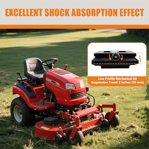 Universal Seat Suspension Kit Without Seat Slider Fit for Zero Turn Lawn Mower, Tractor, Forklift, Compatible with Most Aftermarket Seats-Same Day Shipping