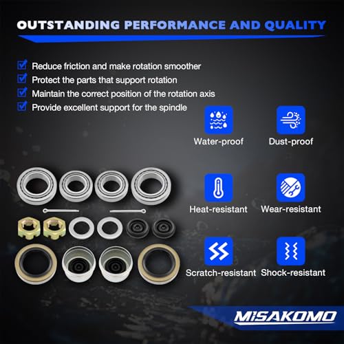 L68149 Trailer Axle Bearings Kit for 3500lb 1-1/16''*1-3/8''Axle-2 Sets - size: 2 sets