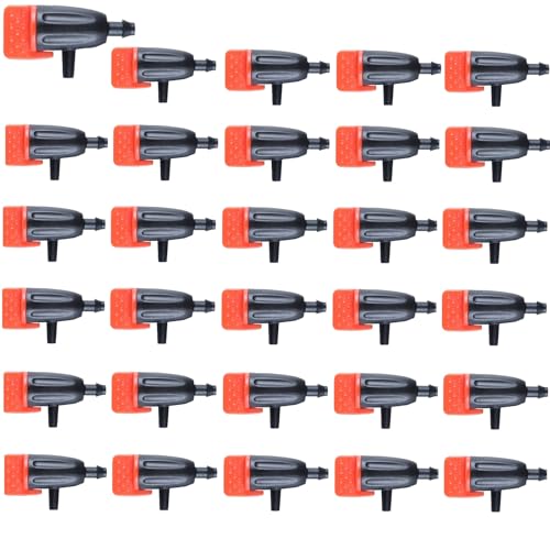 1/4" Drip Irrigation Dripper for Garden Plants Irrigation System,30 Pack - color: 30pcs Adjustable Drippers