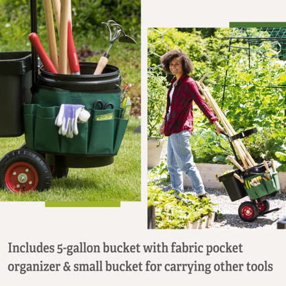 Gardener's Supply Company Heavy Duty Mobile Tool Storage Caddy