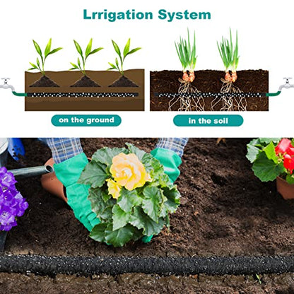 5/8" 15 FT*2 Pack Soaker Hose for Water Drip Irrigation for Lawn - size: 15FT*2