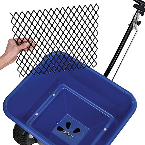 Global Industrial Walk-Behind Universal Spreader, 100 Lb. Capacity, Blue