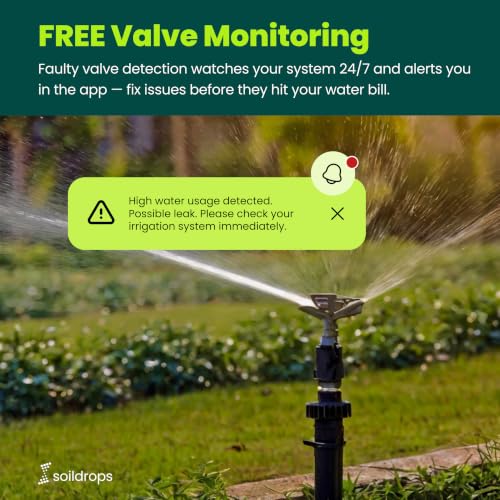 AI Smart Sprinkler Controller, 8-Zone WiFi Irrigation Controller for Indoor & Outdoor Use, DIY Garden & Lawn Watering Kit, App-Based Auto Watering
