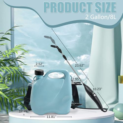 Battery Powered Sprayer 2 Gallon, Electric Pump Garden Sprayer in Lawn - size: 2