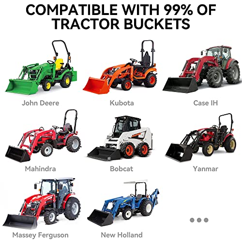 YINTATECH 4000 lbs Clamp on Pallet Forks 60" Tractor Bucket Forks