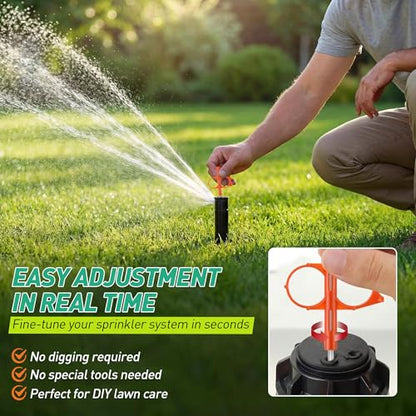 Sprinkler Adjustment Tool Compatible with Hunter/Rain Bird, Green & Orange - color: Green & Orange