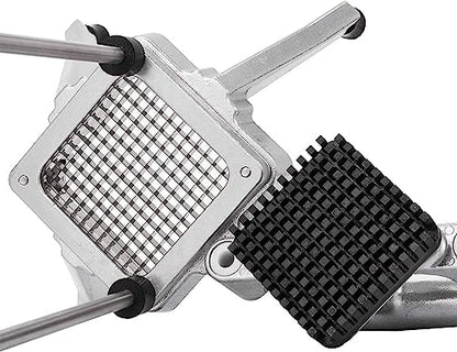 Commercial Vegetable Fruit Chopper W/6-Wedge Slicer&1/4″&3/8″&1/2" Blade Professional Food Dicer French Fry Cutter Stainless Steel Onion Slicer For Tomato Peppers Potato Mushroom - size: 19in Hand Pressure Style Chopper + 4 Blade
