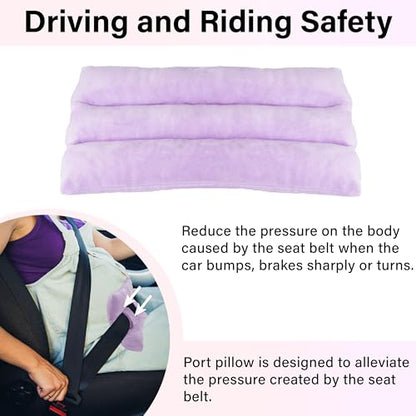 BFXM Mastectomy Seatbelt Pillow, Seat Belt Pillow Post Surgery - color: Purple