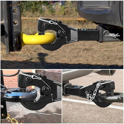 Nilight 10-TON Pintle Hitch for 2-Inch Receiver Hook 20000LBS - color: Pintle Hitch