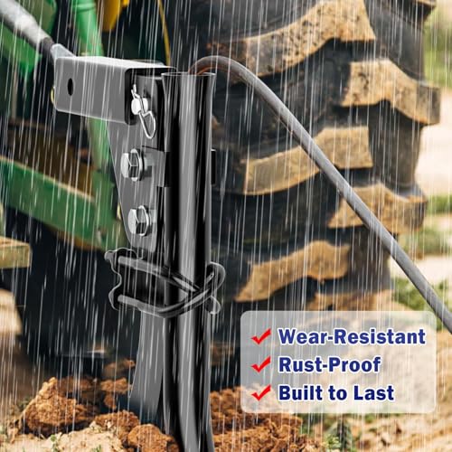 Pipelayer Attachment and 3 Point Trencher Ripper Attachment, Fits 3-Point Lawn Tractor ATV UTV, Hitch Mounted Ripper with Light Flexible Pipe Laying Tool
