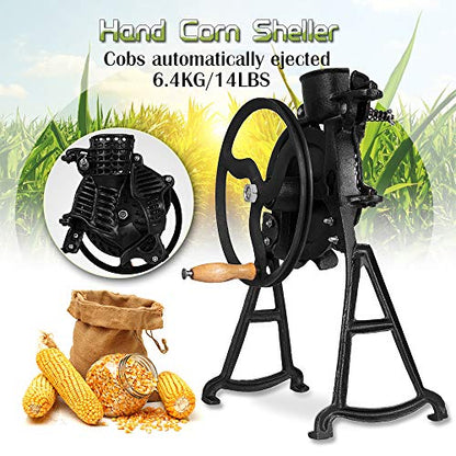 Hand Crank Corn Sheller Heavy Duty Manual Corn thresher for Farm Household Stripper Tool