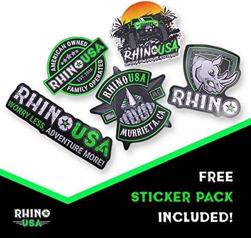 Rhino USA Recovery Combo Kit - 30ft Tow Strap & D-Ring Shackles - color: 30' Strap + Shackles