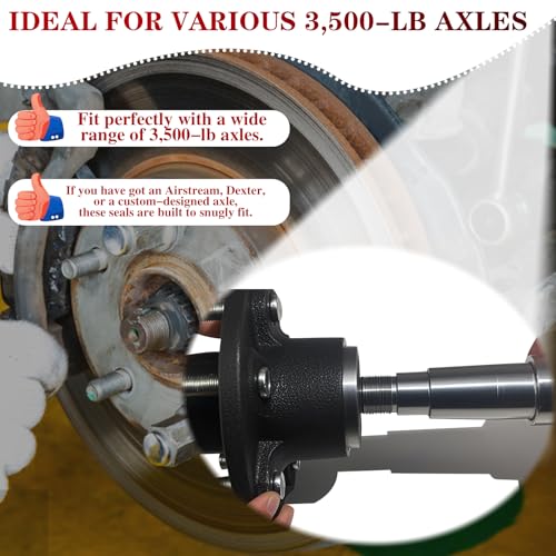 4pcs Trailer Wheel Hub Grease Seals Kit 1.719'' I.D x 2.565'' O.D - size: 4 Pcs
