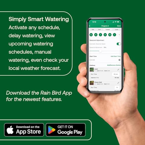 Rain Bird TRU8IW Irrigation Controller, Smart WiFi, Indoor, 8-Station - style: Indoor WiFi Bundle