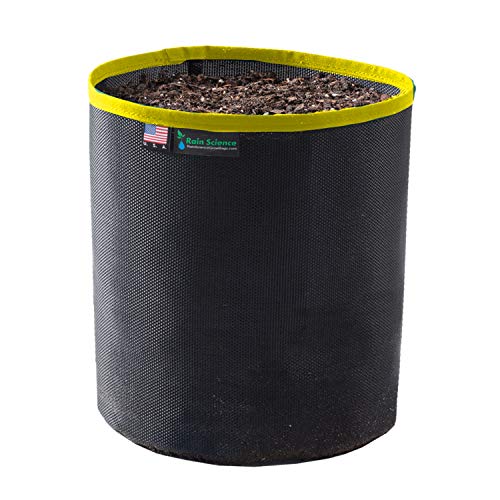 Grow Bag 1 Gallon, Planting Pots - Colorful Plant Grow Bags Pots Gardening Vegetable - Air Pruning Mesh Fabric Plant Container - (Black/Yellow) - color: Black/Yellow, size: 1 Gallon