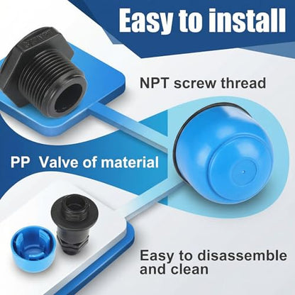 Threlaco 2 Pack 3/4 Inches Air Release Valve Air and Vacuum Release - size: 3/4 Inches