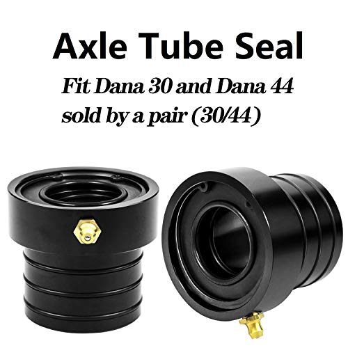 Axle Tube Seal Pair MG21103 Front Outer Axle Seals Dana 30/44 for Jeep JKUR Jeep Wrangler YJ JK TJ XJ ZJ MJ 2PCS-Black - color: black