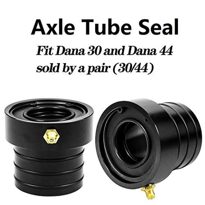 Axle Tube Seal Pair MG21103 Front Outer Axle Seals Dana 30/44 for Jeep JKUR Jeep Wrangler YJ JK TJ XJ ZJ MJ 2PCS-Black - color: black