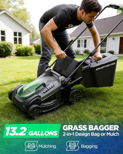 18" 40V Max Brushless Cordless Electric Lawn Mower - size: 18" lawn mower