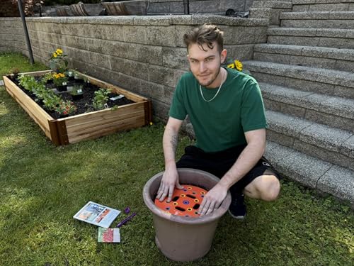 Round Seed Planting & Spacing Template for Grow Bags & Container Gardening