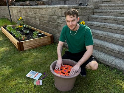 Round Seed Planting & Spacing Template for Grow Bags & Container Gardening