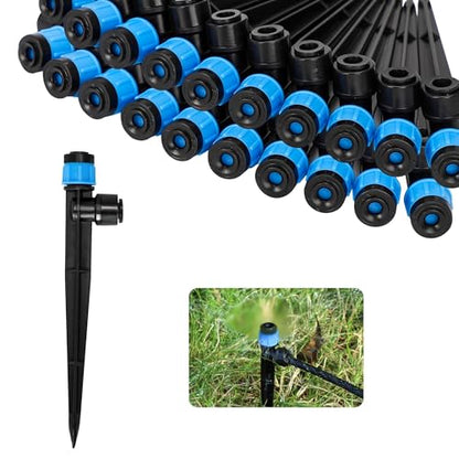 MIXC 80Pcs Drip Irrigation Emitters, Quick Push-to-Fit Connect Drip Vortex - size: Drip Emitter Vortex (80Pcs)