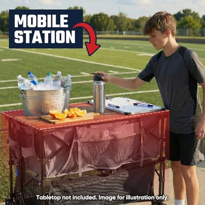 Sekey 400L Double-Decker Wagon, 500 lb Capacity, 50 in Extender - color: Gray