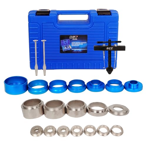 SGT 22pcs Crank Bearing Camshaft Seal Installer and Remover Set - color: Blue