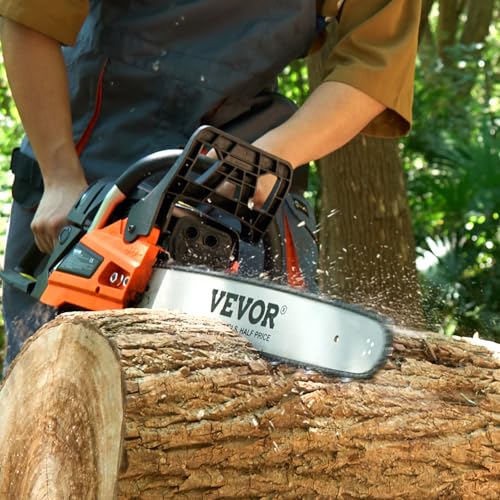 VEVOR Gas Chainsaw 58CC 2-Cycle 20 Inch 3.22HP Gasoline Powered Chainsaw - size: 58CC-20inch