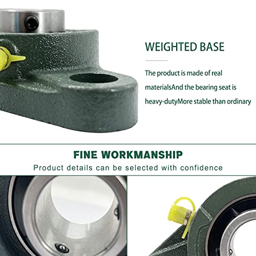 DEEPDREAM UCFL204-12 Pillow Block Bearing - Pack of 4 Flange Mounted Pillow Block Bearings 3/4 inch Bore Chrome Steel Bearings, Self Alignment Pillow Block Bearing - size: UCFL204-12-4pcs