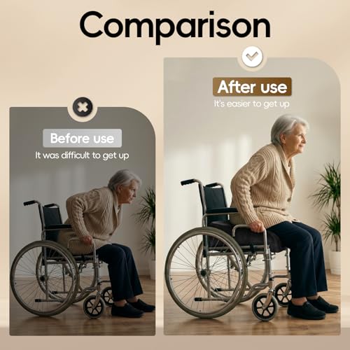Chair Cushion for Elderly, Thick Booster Seat Cushion for Easy Rise