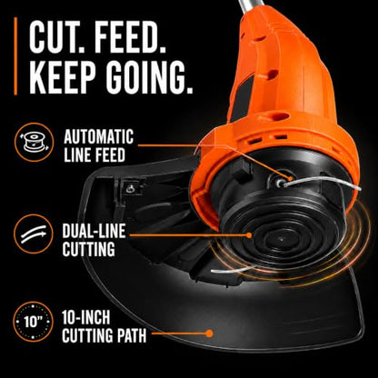 WEN Compact String Trimmer, Corded Electric, 10-Inch (ET1003)