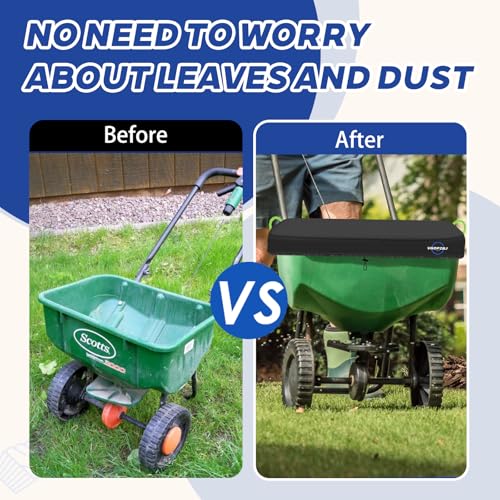 Hopper Cover Waterproof, 600D Heavy Duty Oxford-Broadcast Spreader Covers for P20-5010&Agri-Fab 85lb - 100lb Fertilizer Spreade, All Weather Protection