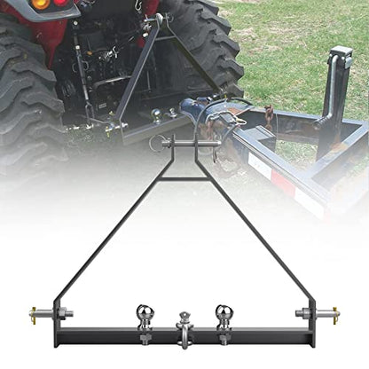 3 Point Trailer Hitch with 1-7/8“ Towing Balls for Category 1 Tractors