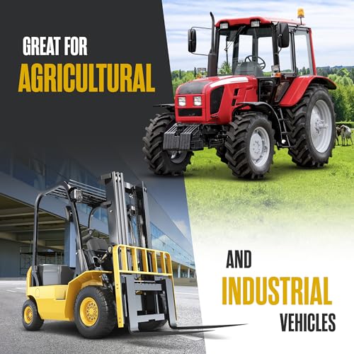 Tractor Seat, Forklift Seat, Universal Replacement, For Lawn Mower, Backhoe - color: Black