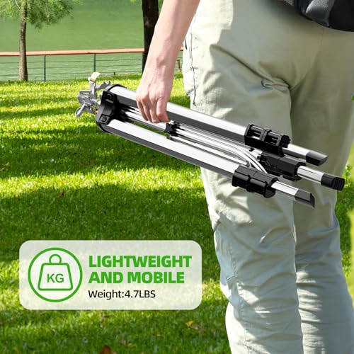 SPECILITE Brass Impact Sprinkler on Tripod Base, Waters up to 90ft, 50 inch | Heavy Duty Metal, 360 Degree Irrigation for Large Area, Yard, Lawn, Covering up to 6360sqft, for Large Area, Yard, Lawn,