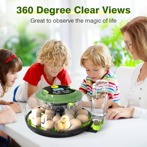 18 Chicken Egg Incubator with Temperature Control Auto Egg Turner - style: 18 Eggs