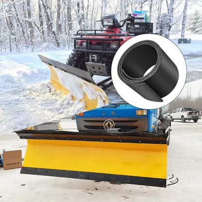 Universal Drilled Snow Plow Blade Flap 72" x 6" x 1/4"Rubber Snow Deflector