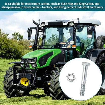 Grade 5 Shear Bolts Compatible with Rotary Cutters & Bush Hog 12 Pcs