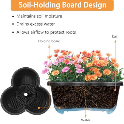 VECELO 5 Tier Vertical Garden Planter, Self Watering Stackable Planters with Wheels for Strawberries, Herbs, Flowers, Vegetables, Black - color: Black, size: 5 Tier