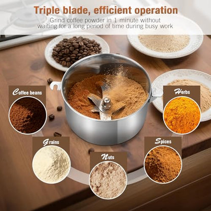 Electric Grain Mill Grinder-Swing Type 3500W 110V 2000g Commercial Grinder - size: 2000g