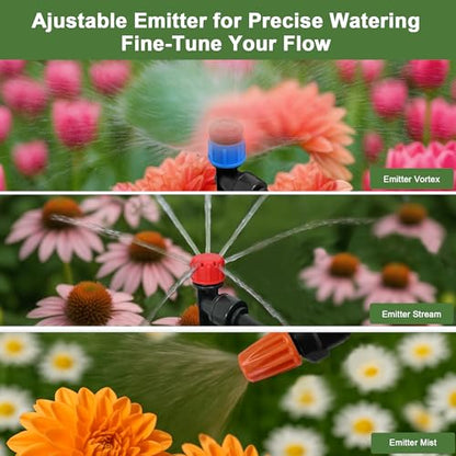 Drip Irrigation Kit for Garden, Quick-Connect Plant Watering System 230FT - size: 230FT