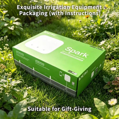 Netro Spark 8 Zone Smart Sprinkler Controller ‌Touch Buttons WiFi App-Based