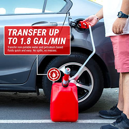 TERA PUMP Portable Fuel Transfer Pump, D Battery Operated - style: Easy Handle Pump (D)
