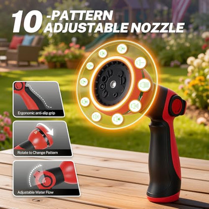 BILITOOLS Retractable Garden Water Hose Reel, 1/2" x 50 ft Wall Mount - size: 1/2" x 50FT