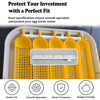 2-Pack Incubator Turning Rod Compatible with Maticoopx 30 Egg Incubator, Replacement Egg Turner Support Bars to Fix Stuck or Broken Automatic Egg Turner Mechanism