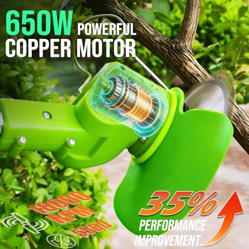 Electric Weed Wacker Cordless 21V Battery Powered Weed Eater - color: Green