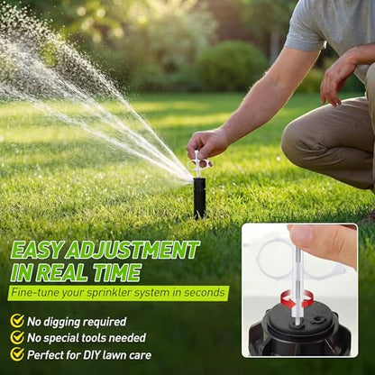 Sprinkler Adjustment Tool Compatible with Hunter/Rain Bird, Yellow & White - color: Yellow & White