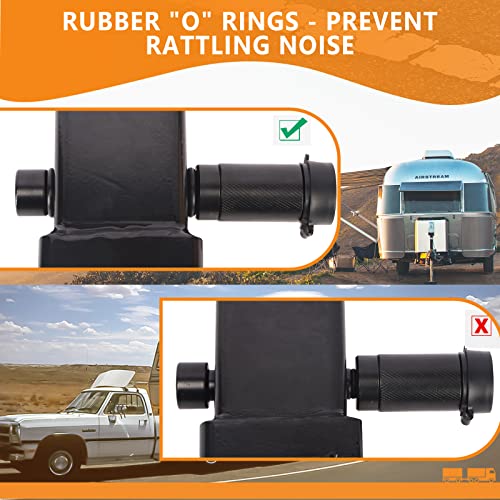 Trailer Hitch Locks, 5/8’’ Dia Pin Fits Class III IV 2" Receivers, 2pack - color: Keyed Alike 2pack, size: 2-3/4" Pin
